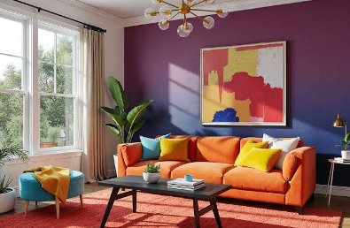 How Colorful Paintings Transform Living Spaces